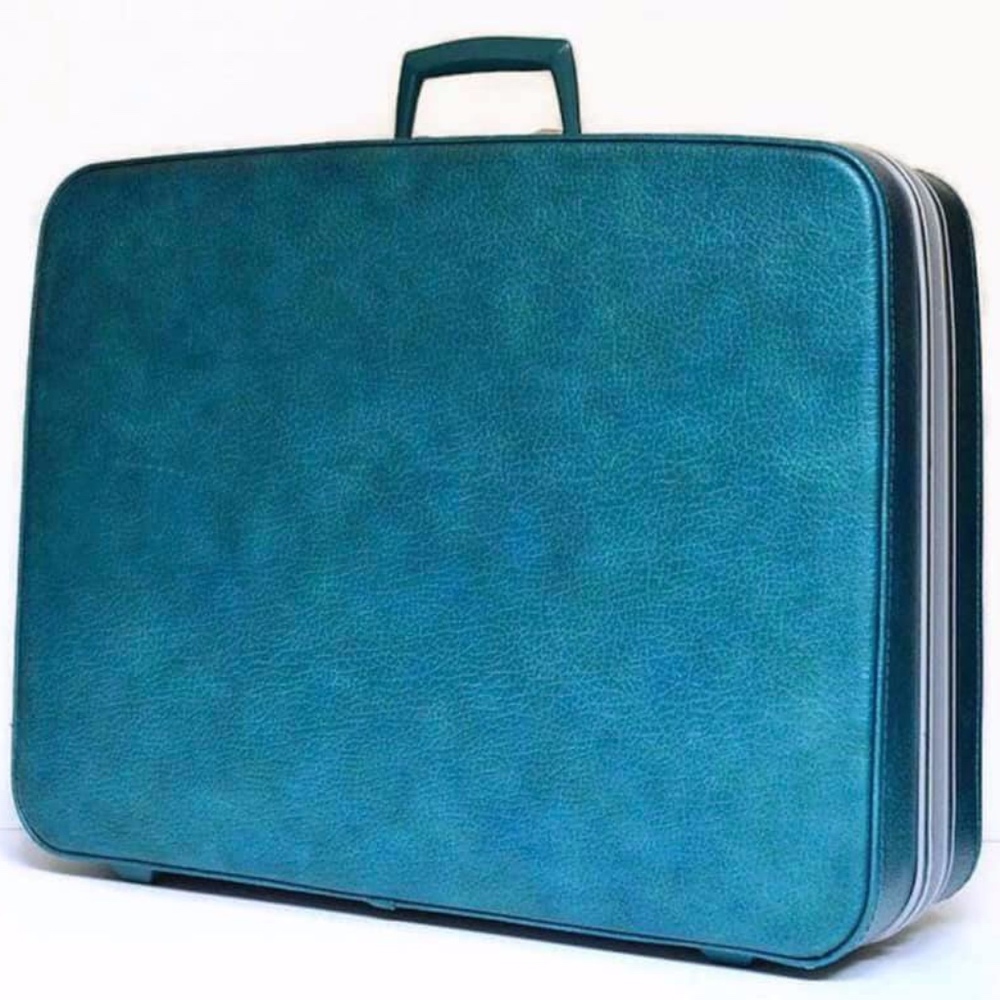 Vintage Samsonite Fashionaire in Peacock Blue